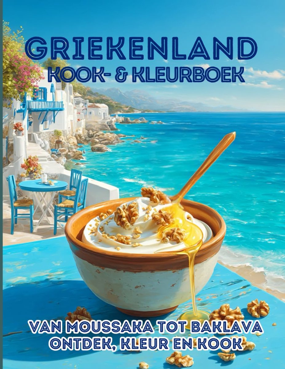 kook & kleurboek: Van moussaka tot baklava ontdek, kleur en kook