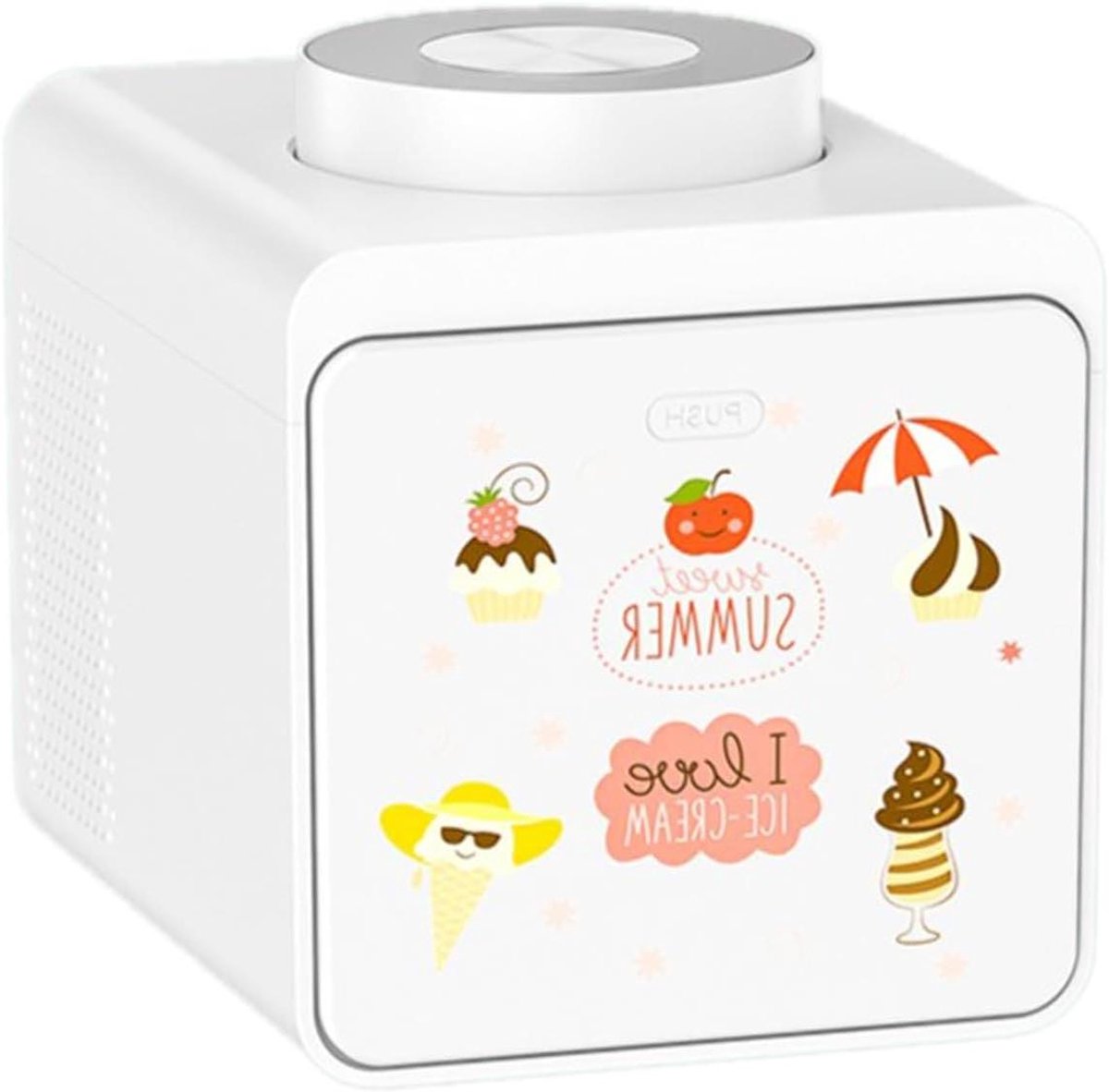 IJsmachine - Dessertmaker Yoghurtmaker - Zelfgemaakte Desserts Maken - Automatische Bediening - 1000 ml - Wit