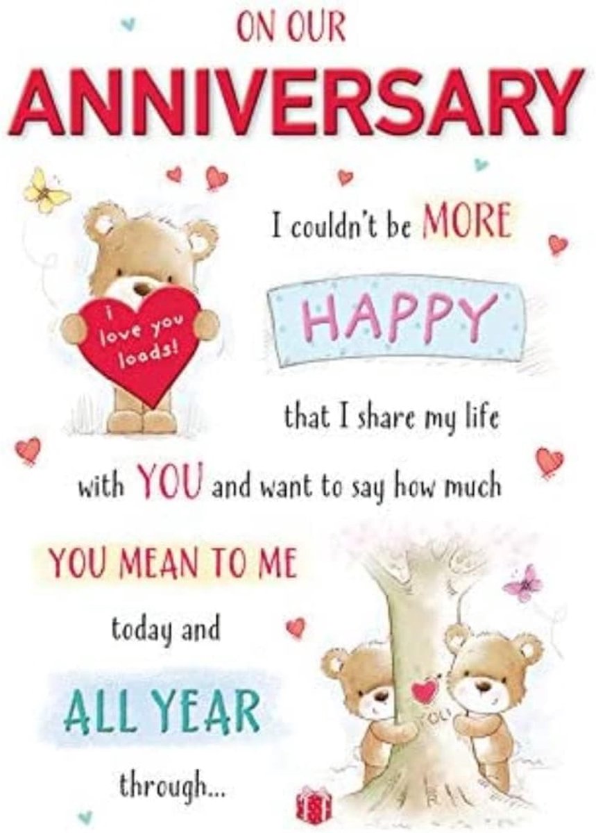 Annivesary Card Onze - 9 x 6 inch - Piccadilly Greetings
