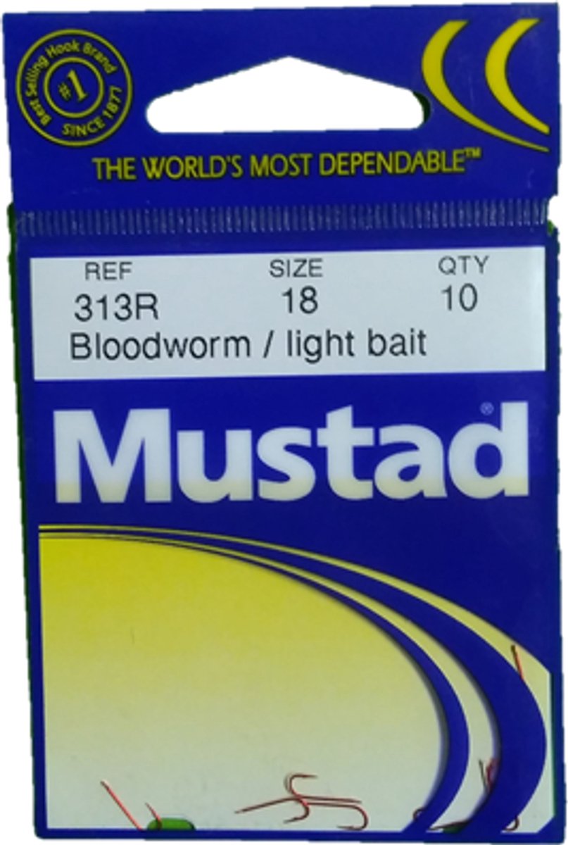 Mustad 313-rd-maat 18, 10 stuks