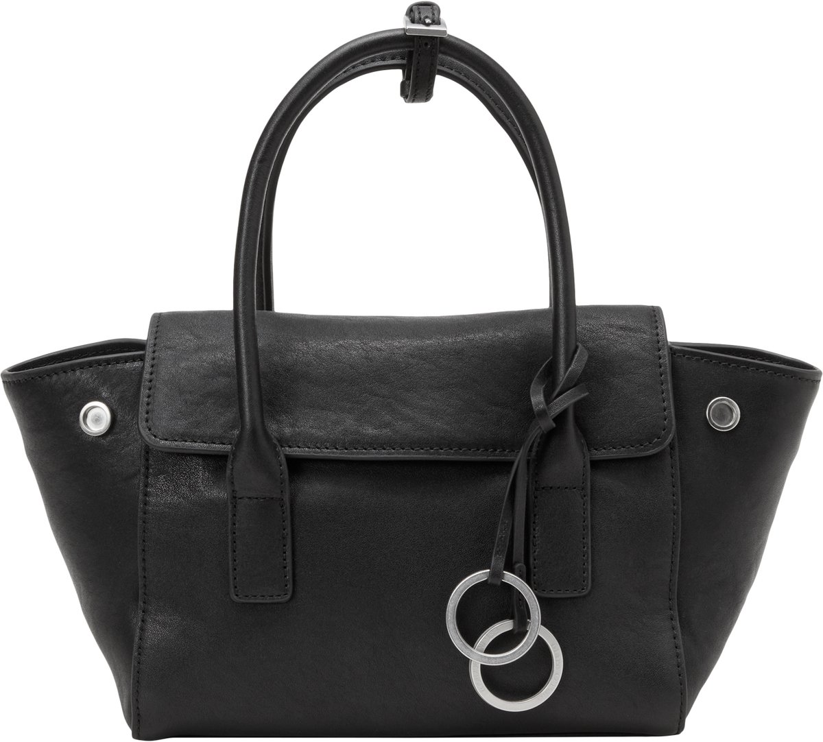 Marc O'Polo handtas schoudertas Gitty Shopper Black zwart