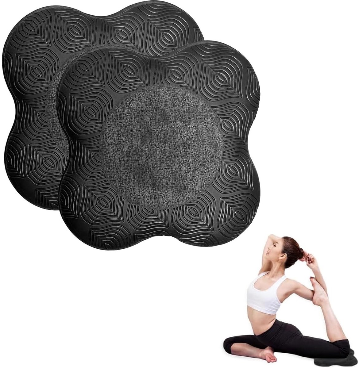 2-delige Yoga Kniepad Set - Antislip, Slijtvast en Comfortabel voor Strekken, Aerobics en Gymnastiek