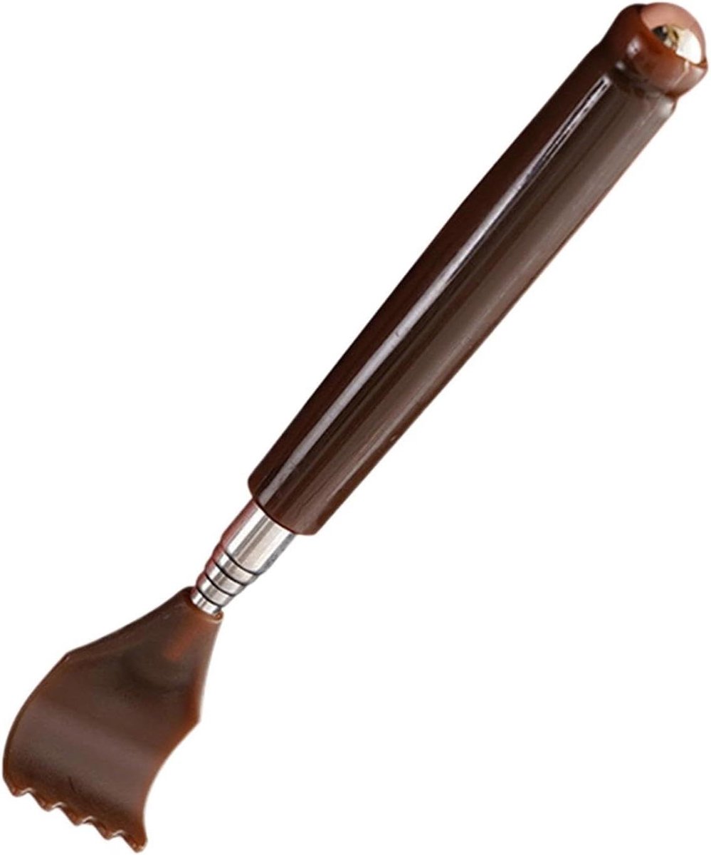 Uitschuifbare Rugkrabber - Jeukverlichter Telescoop - Jeuk Verlichten - Roestvrij Staal - 51 cm - Zilver