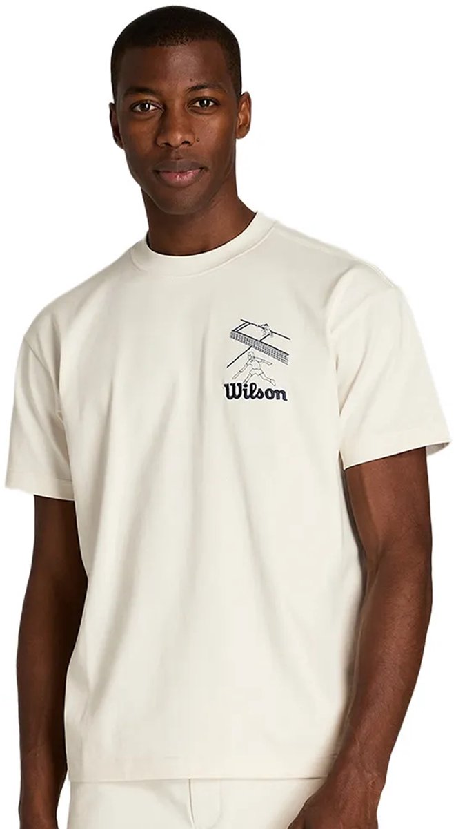 Wilson Classic Graphic T-shirt Met Korte Mouwen Wit M Man