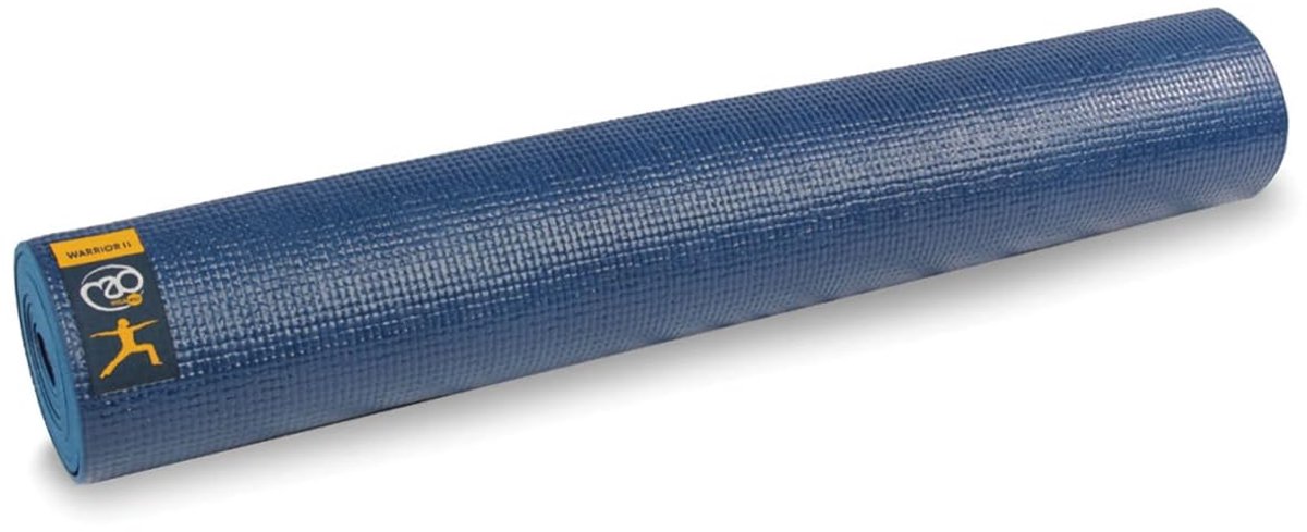 SnelShoppen - Yoga-Mad Warrior II Yogamat 183cm x 61cm x 4mm | Antislip Lichtgewicht Oefenmat voor Pilates, Yoga, Stretching en Thuistrainingen