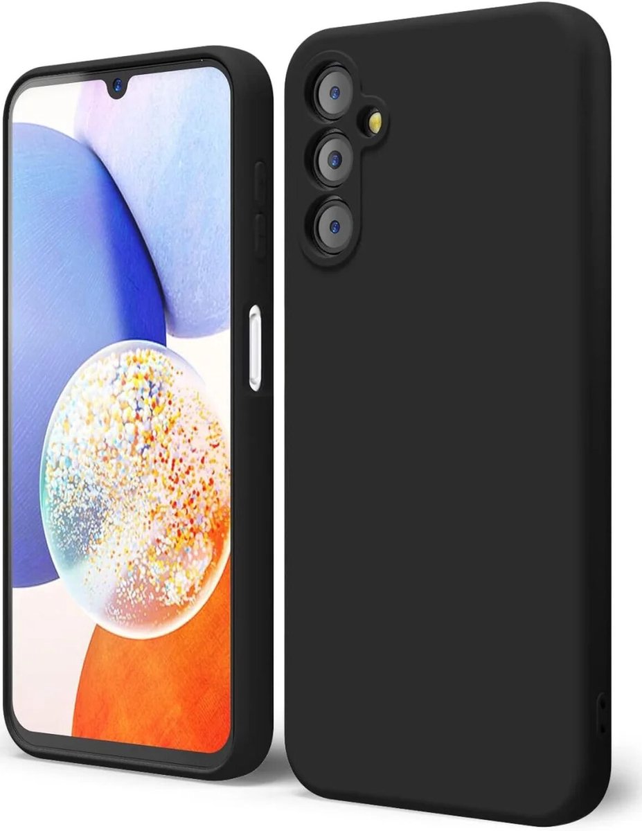 Hoesje met Camera Bescherming Geschikt voor Samsung Galaxy A14 | Back Cover | Dun | Flexibel TPU | Zwart