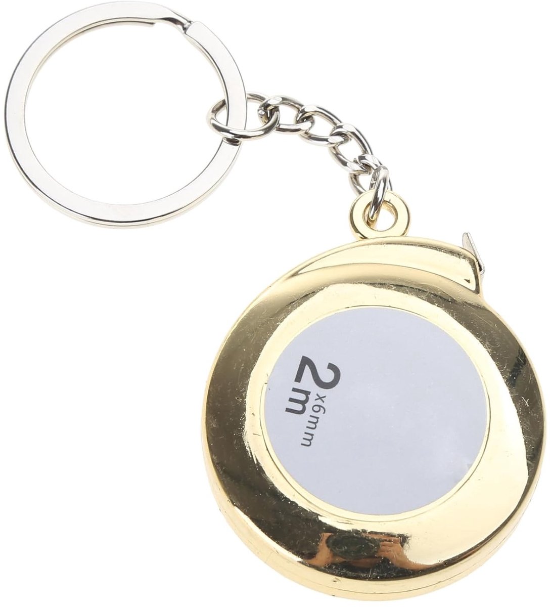 Functionele Mini Sleutelhanger met Retractable Meetlint van 2 m - Duurzaam en Handig voor Thuis en Werk
