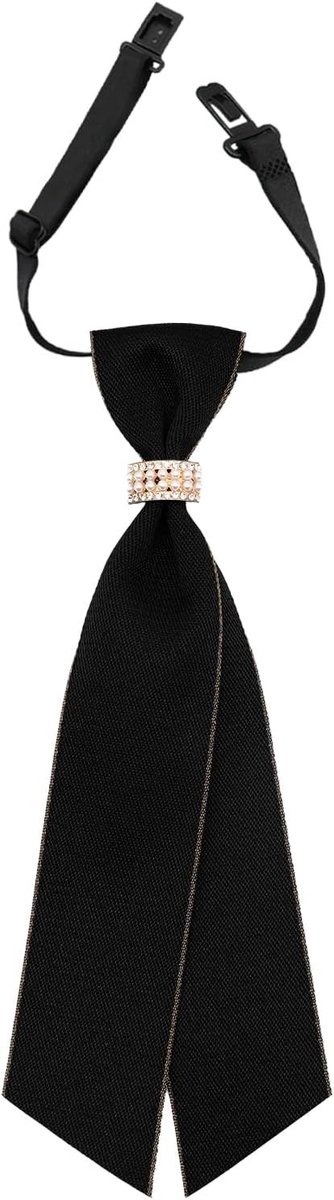 Elegante Parels Strik voor Dames - Verstelbare Ties voor Schooluniformen, Cosplay en Feestkleding