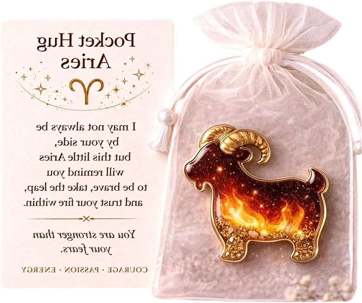 Wenskaart Sterrenbeeld - Astrologie Kaart - Cadeau Geven - Acryl Sterrenbeeld Charm - 6 x 9 cm - A