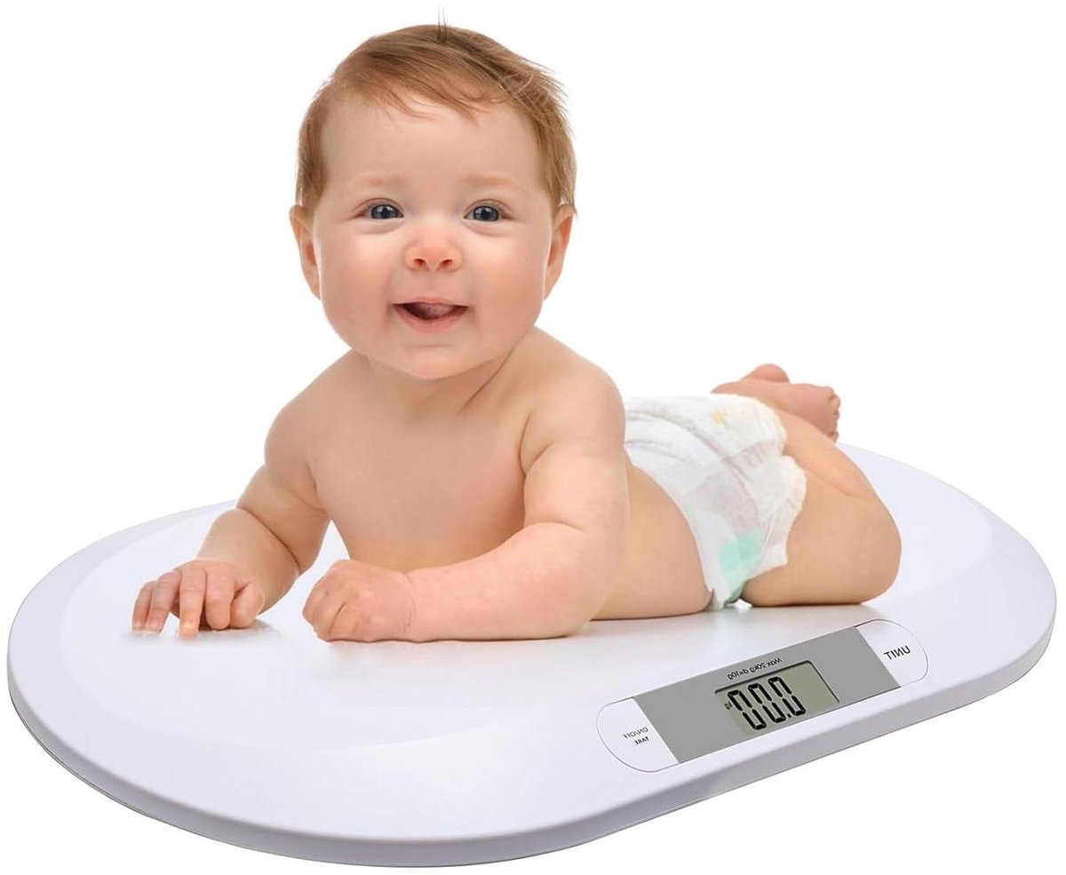 Digitale Baby Weegschaal - Babyweegschaal Kinderweegschaal - Baby's wegen - Hoge Precisie Sensor - Tot 20 kg - Wit