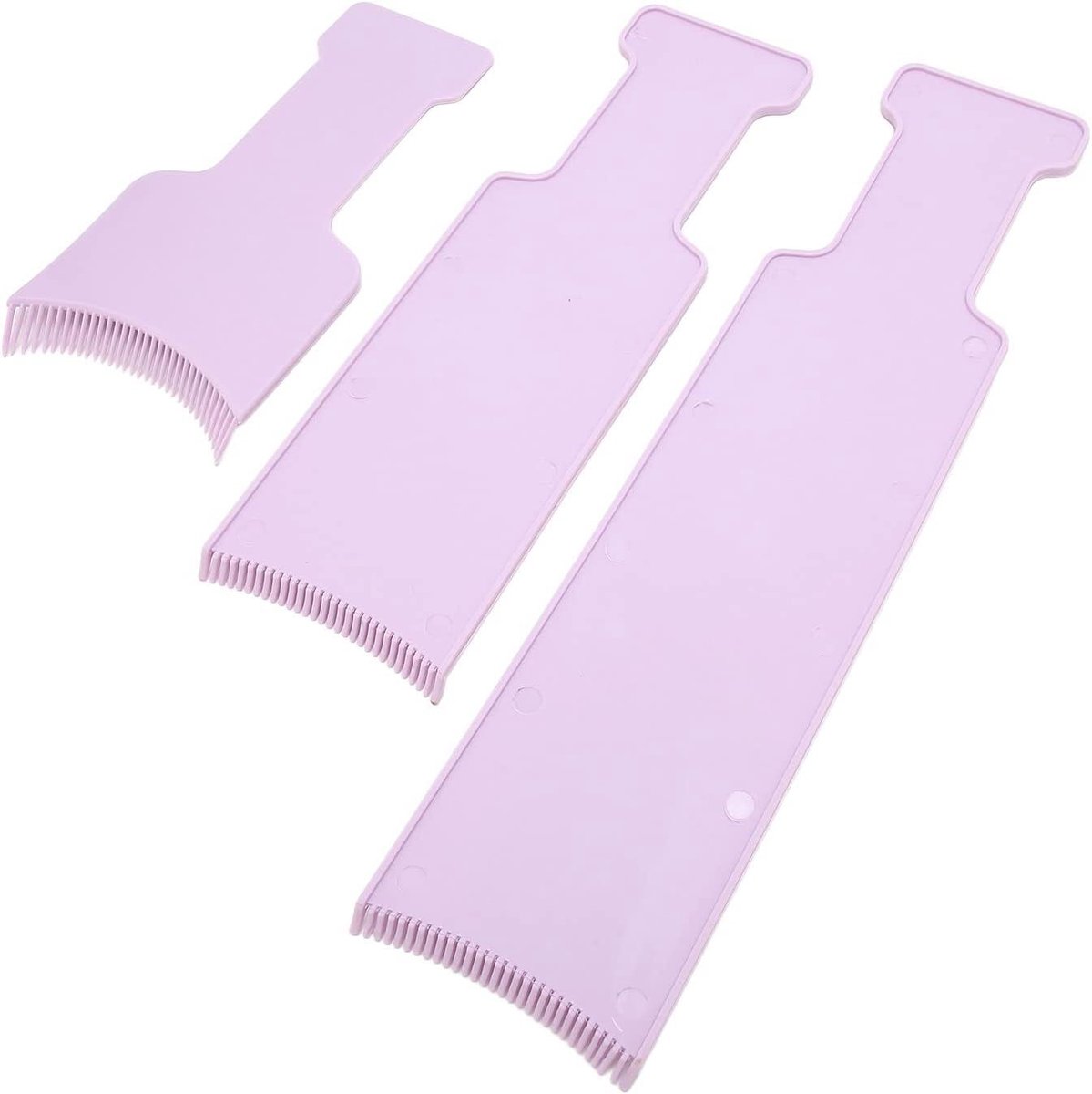 Haarkleuringsbord Set - Haarverf Paddles - Haarkleuring Assisteren - Verbreed Glad Board - 3 Stuks - Paars