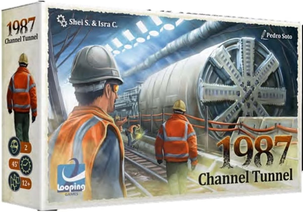 Bordspel Channel Tunnel - Historische Strategie - Tweeerspel - 45 Minuten