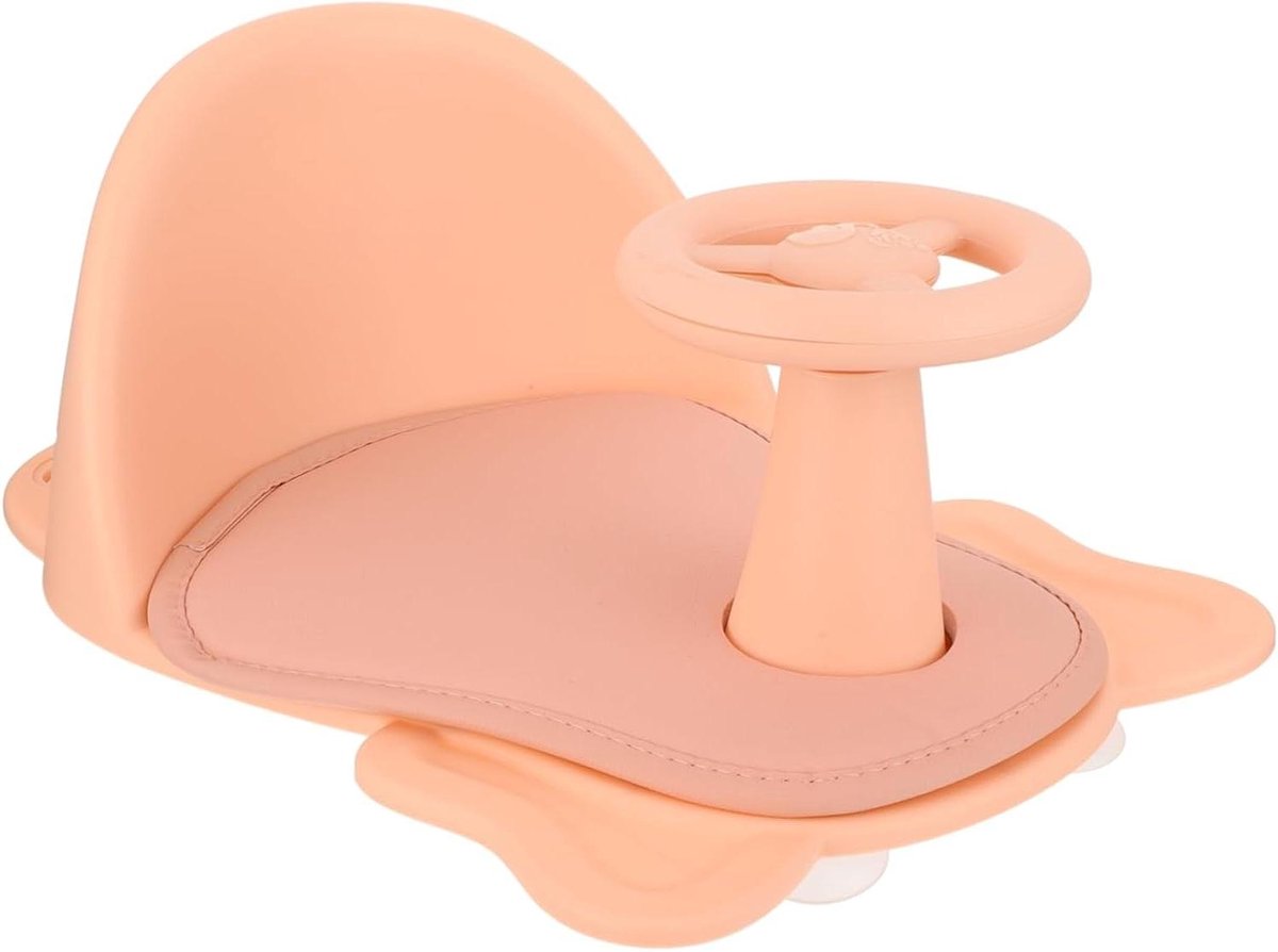 Baby Douchestoel - Badzitje Peuter - Veilig Baden - Stabiele Zuignappen - 38x28x17 cm - Roze