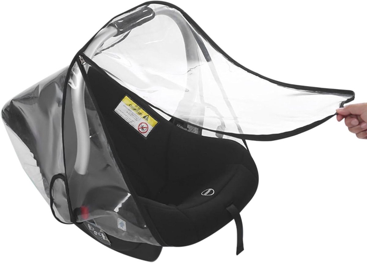 Baby Autostoel Regenhoes - Maxi Cosi Cover - Baby Beschermen - Ventilatie Gaten - 50x65x50cm - Zwart