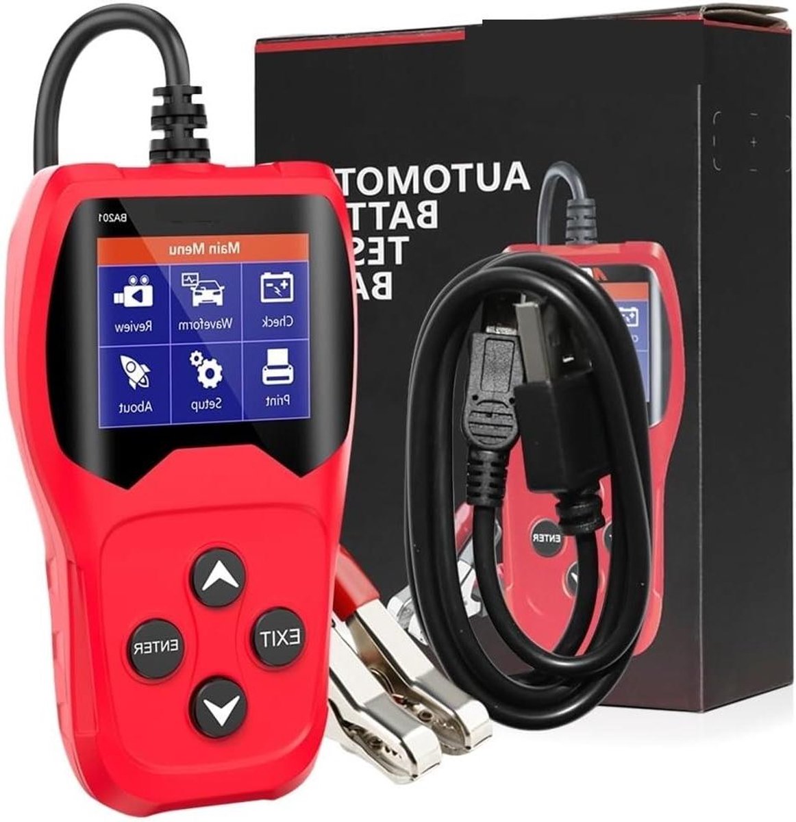 Accubelastingstester - Accu-analysator Batterijtester - Voertuigonderhoud - Digitale Weergave CCA - 12V 100-2000CCA - One Color