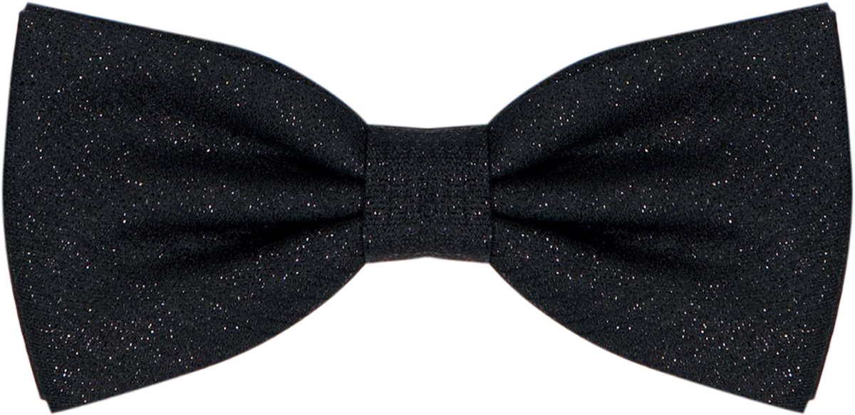 Michaelis vlinderdas - zwart met glitter
