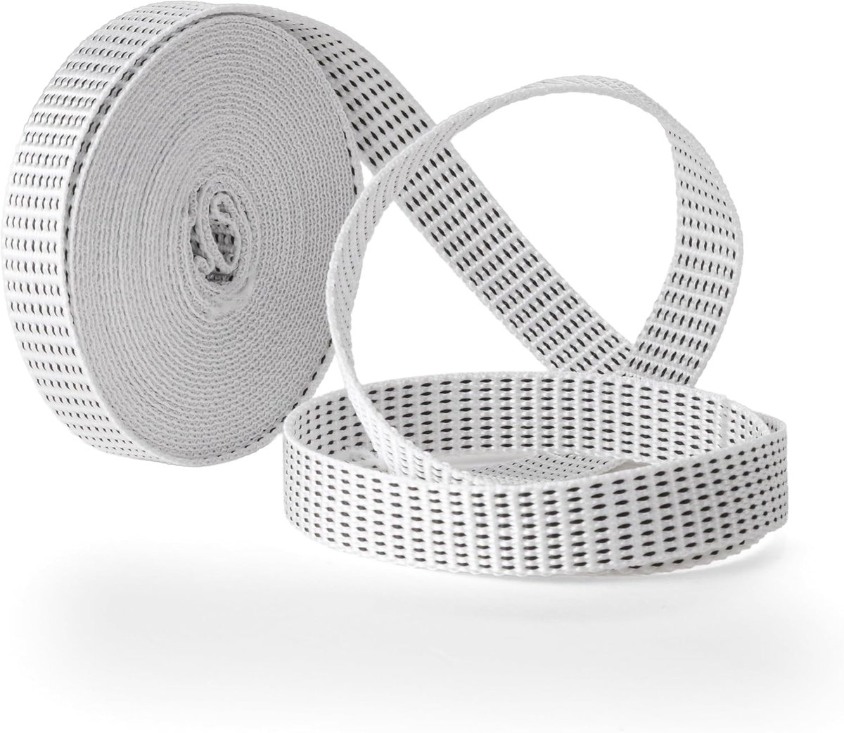 SnelShoppen - Vervangband Rolhor - Zacht en Stevig, UV-bestendig en Slijtvast, 18 mm Wit, Geschikt voor Raam en Deur