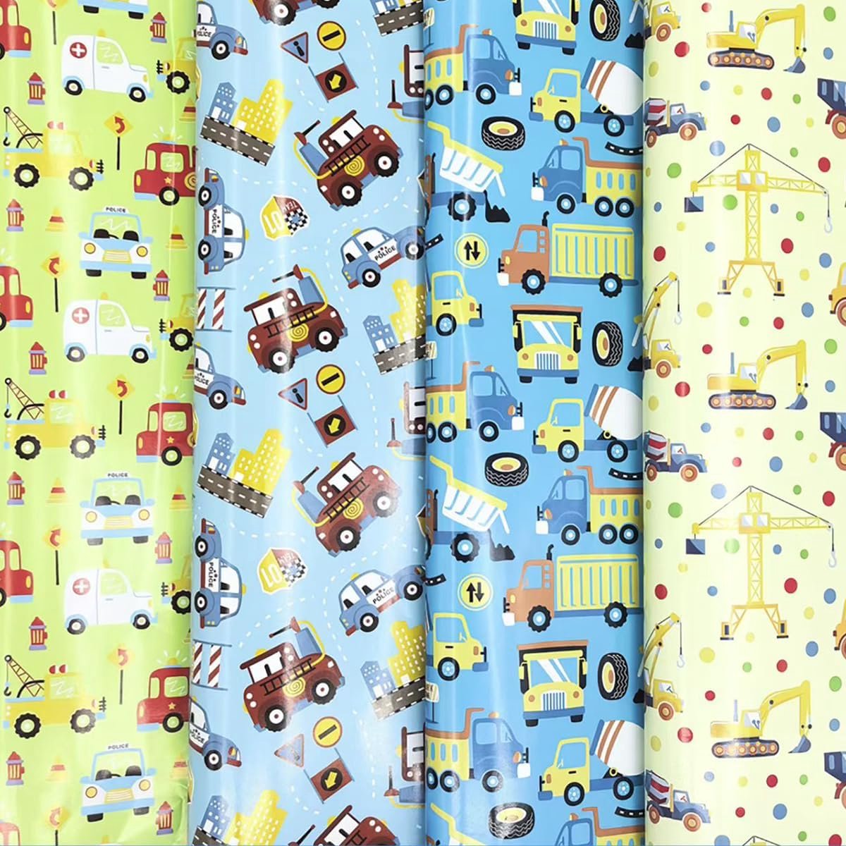 Cadeaupapier, 8 vellen dierlijk cadeaupapier, 4 kleurrijk ontwerp voor kinderen, jongens, meisjes, geschenkverpakking - ShopVlot