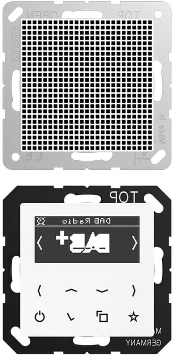 Slimme Radio - Digitale Radio - Muziek Luisteren - Touchscreen Display - Dubbele Luidspreker - Wit
