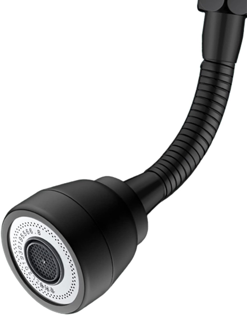 SnelShoppen - 3 Spray Keuken Kraan Aerator met 360° Draai, Keuken Kraan Verlengstuk, Splashless Design voor Sink & Badkamer Kranen