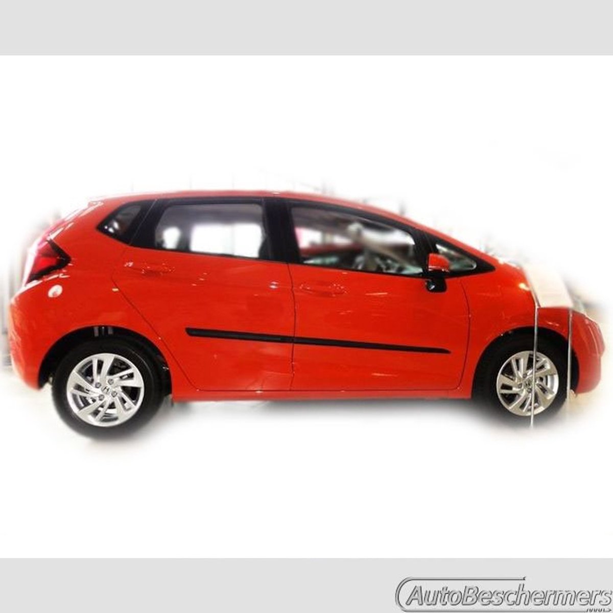 Stootlijsten set zwart voor Honda Jazz 5-deurs 2015-. De stootstrips zijn zelfklevend. Set a 4 stuks (#0021)