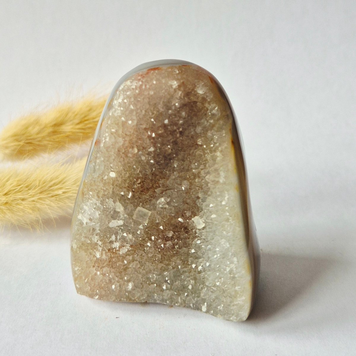 Druzy Agaat uit Uruguay – 173 gram #156 | Natuurlijke Geode Edelsteen