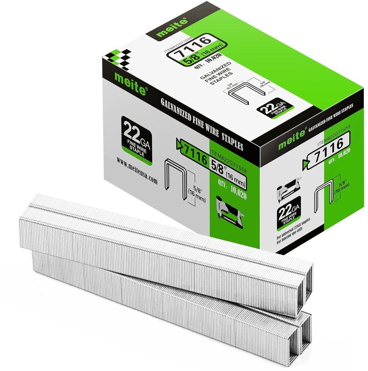 SnelShoppen - Staplegereedschap Type 71 - 10.000 Stuks 16mm Gegalvaniseerde Meubels, Tapijt, Hout, Tuin, Schuur, Omheining