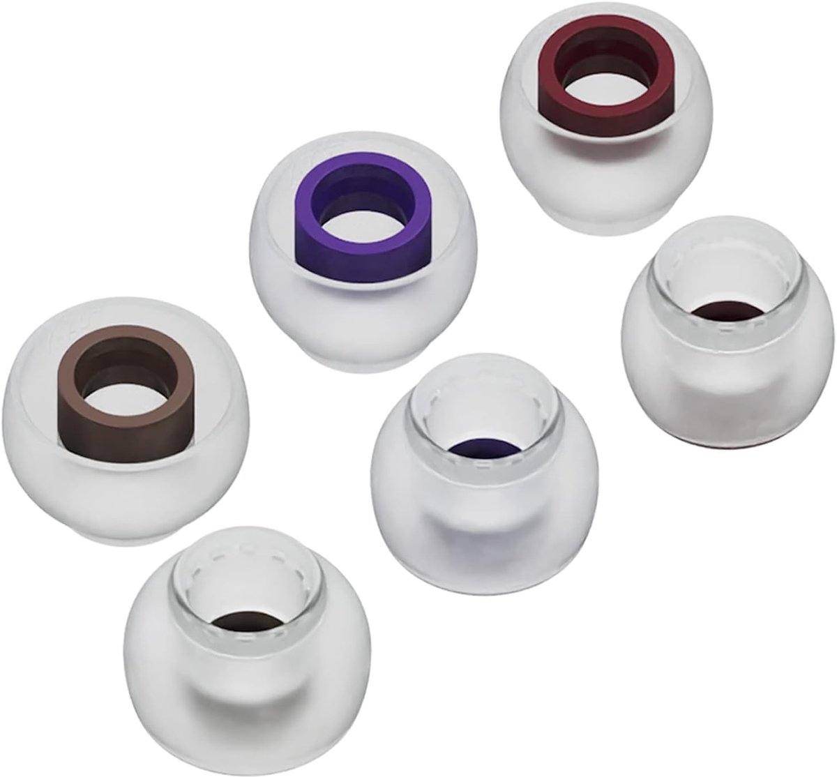 SnelShoppen - Yinyoo TRI Clarion Silicone Oordopjes Tips voor In-Ear Hoofdtelefoon - 6 Stuks - Maat S/M/L - 3 Kleuren - Geschikt voor 4,5-5,5mm Nozzle
