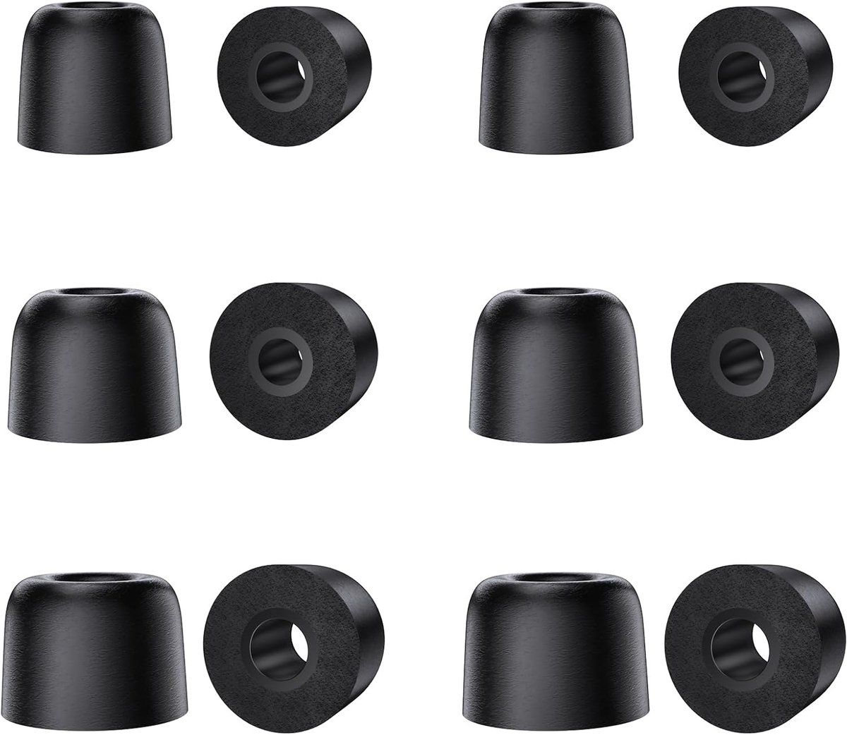 SnelShoppen - Yinyoo KF01 Oordopjes Tips - 6 Paar Memory Foam Vervangende Oordopjes voor Hoofdtelefoons en IEMs - Ergonomisch, Zacht en Comfortabel -
