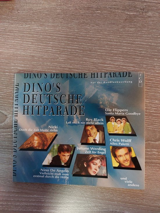 Dino's Deutsche Hitparade albumcover met portretten van zangers, waaronder Roy Black en Chris Wolf.