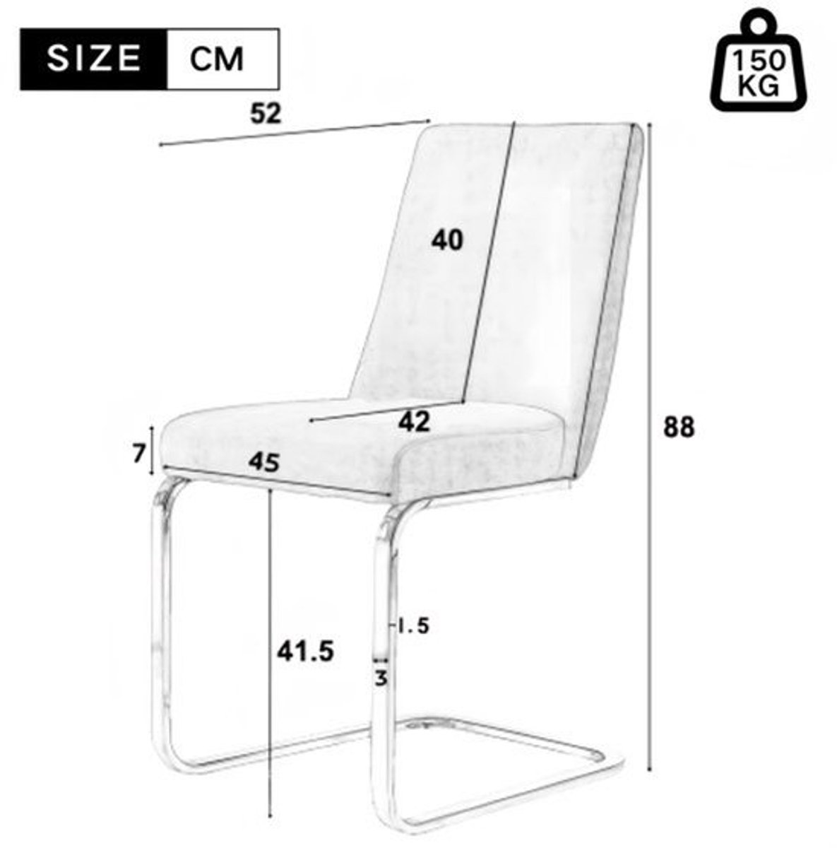 Eetkamerstoel – Stoel – Kuipstoel – Loungestoel – Zithoekstoel – Deluxe Grijze Velvet Bekl