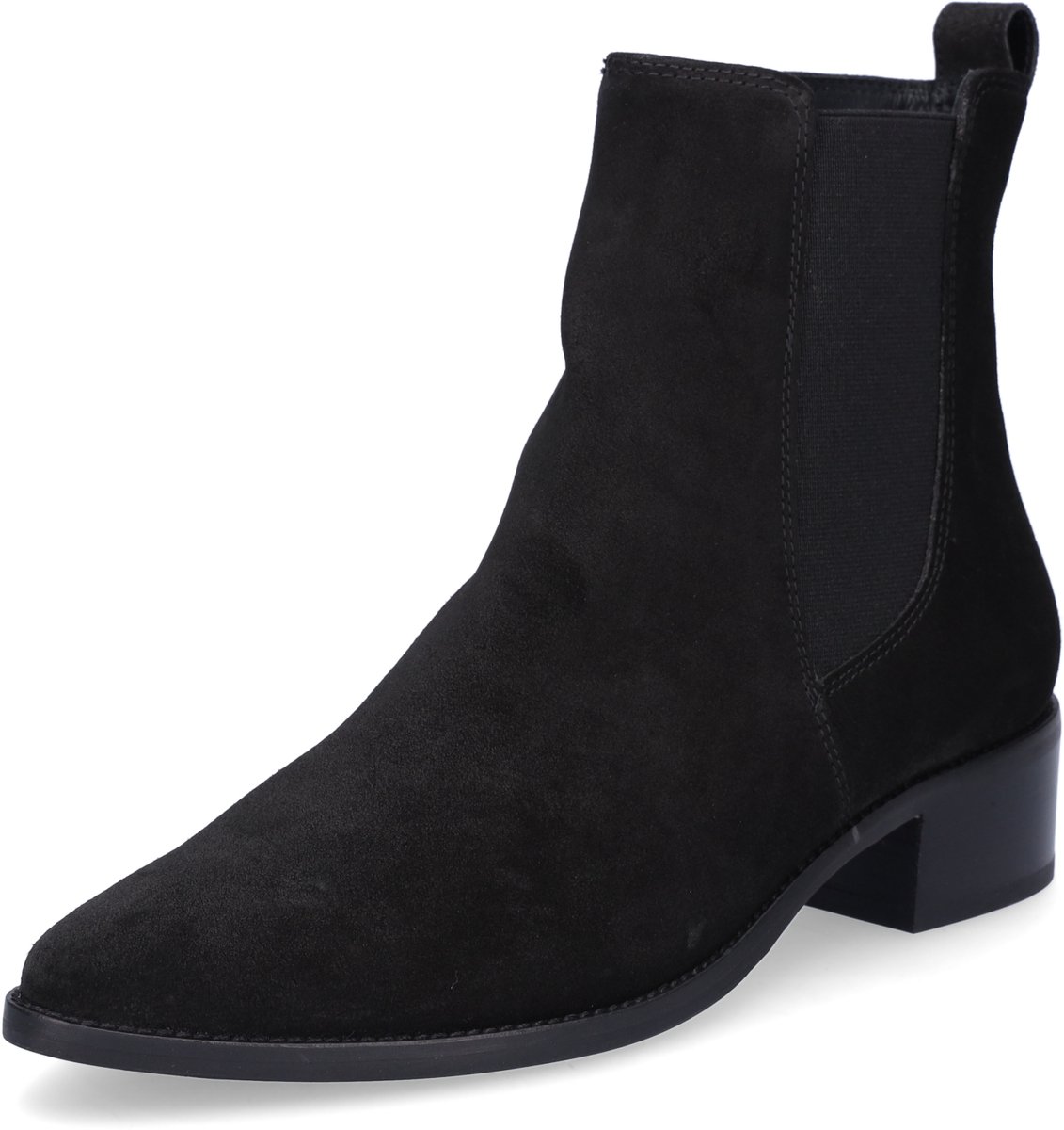 Paul Green 8271 Enkellaarsjes - Enkelboots met rits - Dames - Zwart - Maat 40,5