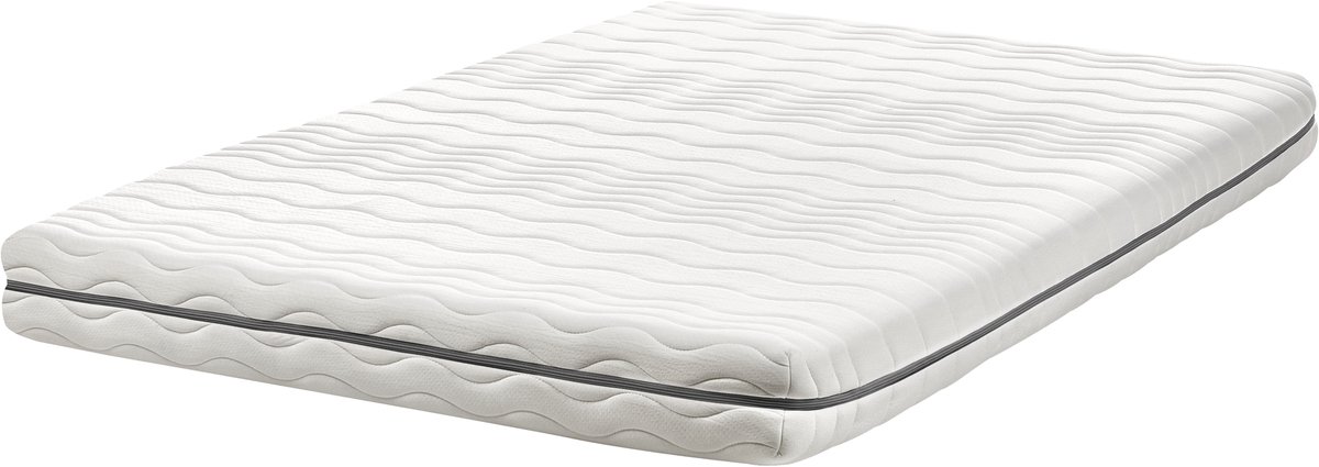 Beliani SERENITY - Traagschuimmatras - Wit - 140 x 200 cm - Traagschuim