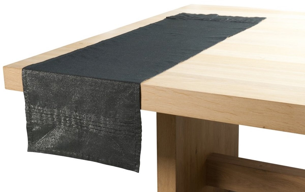 Sparkle Tafelloper zwart 30x240cm
