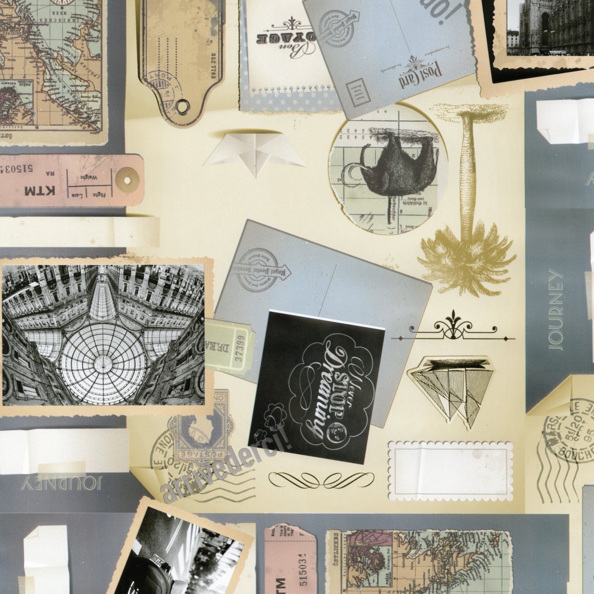 Scrapbook Zelfklevende Folie Mini rol multi 45cmx2mtr