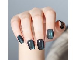 Kunstnagels - Druk op nagels - Snelle manicure - Herbruikbaar ontwerp - 25-30 stuks - Chameleon Cat Eye