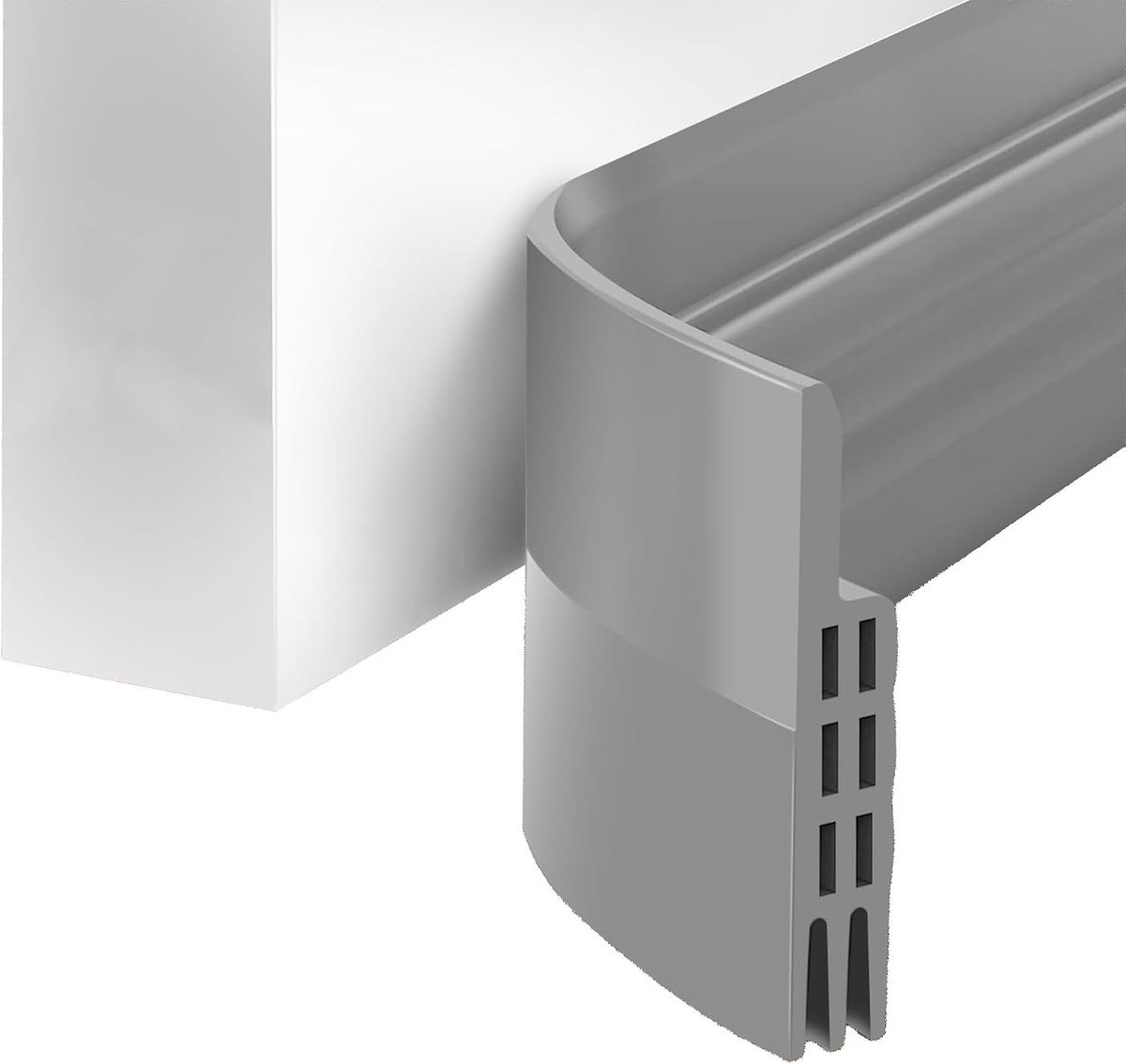 SnelShoppen - Deurafdichting Dichtstrip 5 cm x 100 cm Grijs - Tochtstrip Voor Deuren - Maximale Isolatie - Bescherming Tegen Geur en Insecten