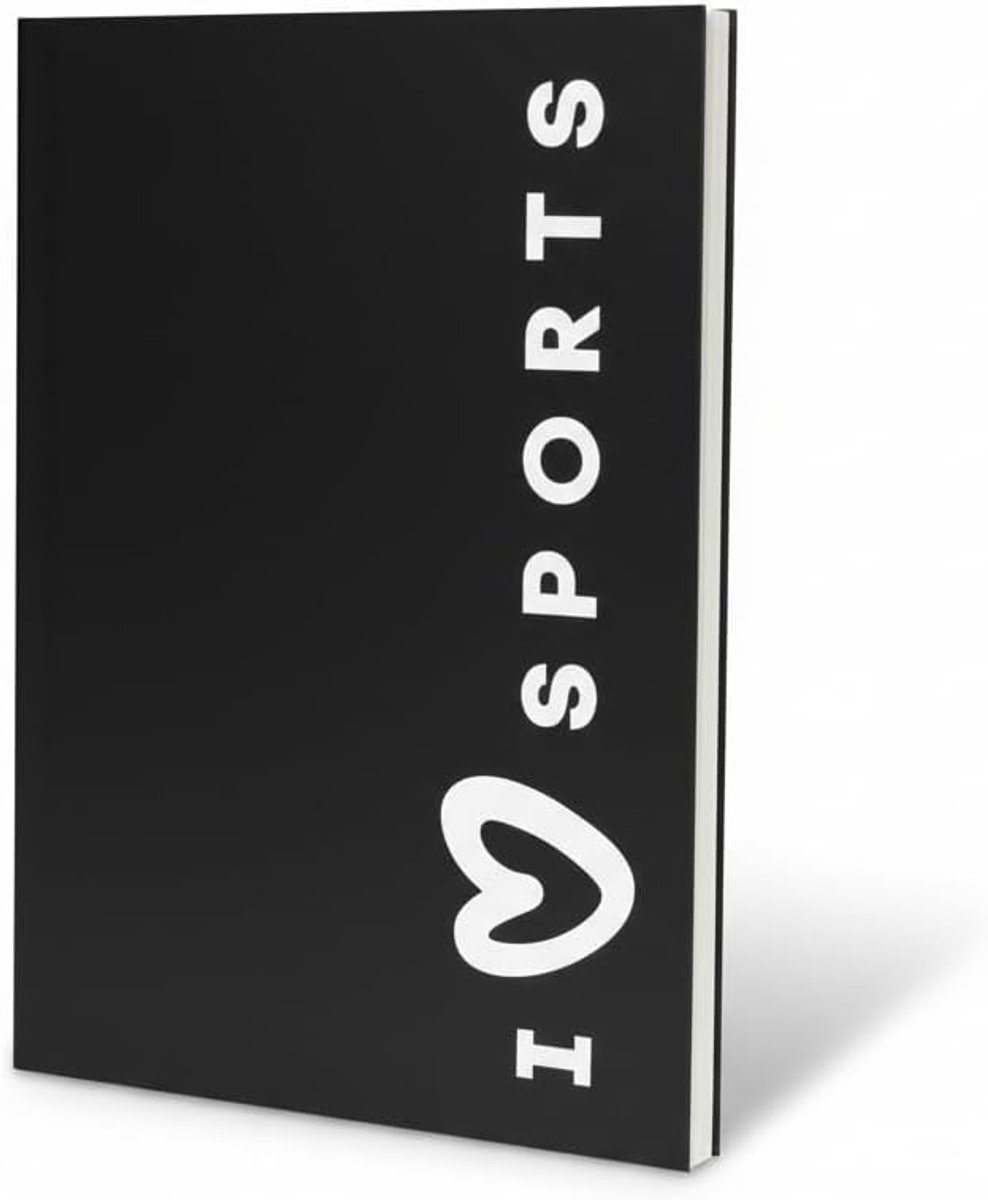 SnelShoppen - Notebook A5, Gelijnd, 14.8 x 21 cm, Sport Collectie, Zacht Kaft, 160 Pagina's, Premium Papier 90 g, Ideaal voor School, Sport en Vrije T
