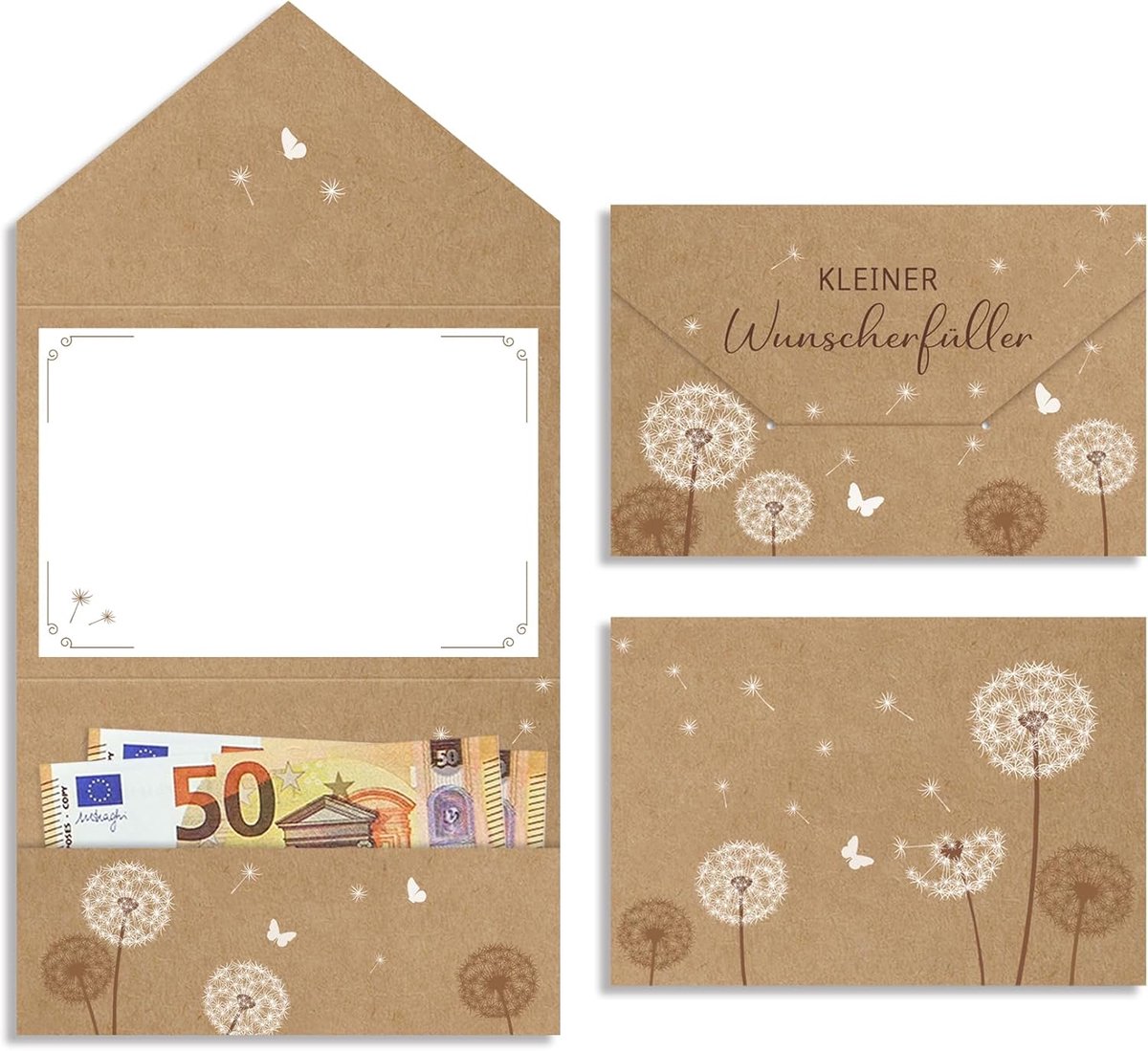 SnelShoppen - 2 Packs Cadeaukaarten - Zilveren Wenskaarten voor Verjaardag, Bruiloft, Bevestiging, Jongerenfeest, Kerst, Grappige Cadeaus voor Mannen