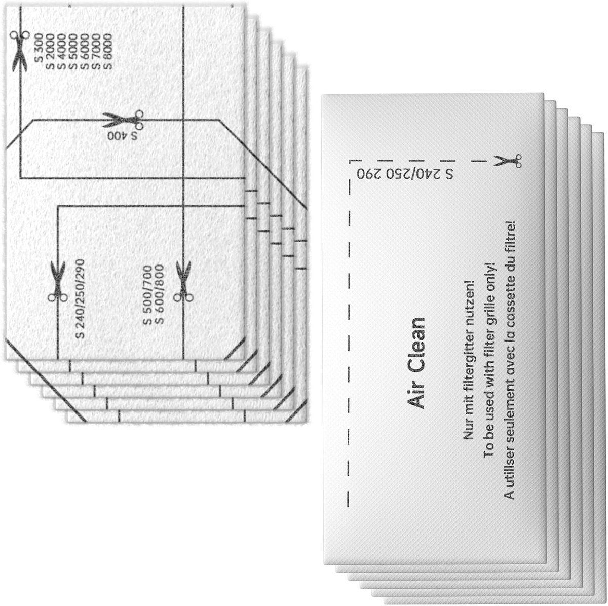 SnelShoppen - Engine Protection Filter Set 6x en Afvoerluchtfilter Set voor Stofzuiger, Ideaal voor Allergieën, Makkelijk te Vervangen, Milieuvriendel