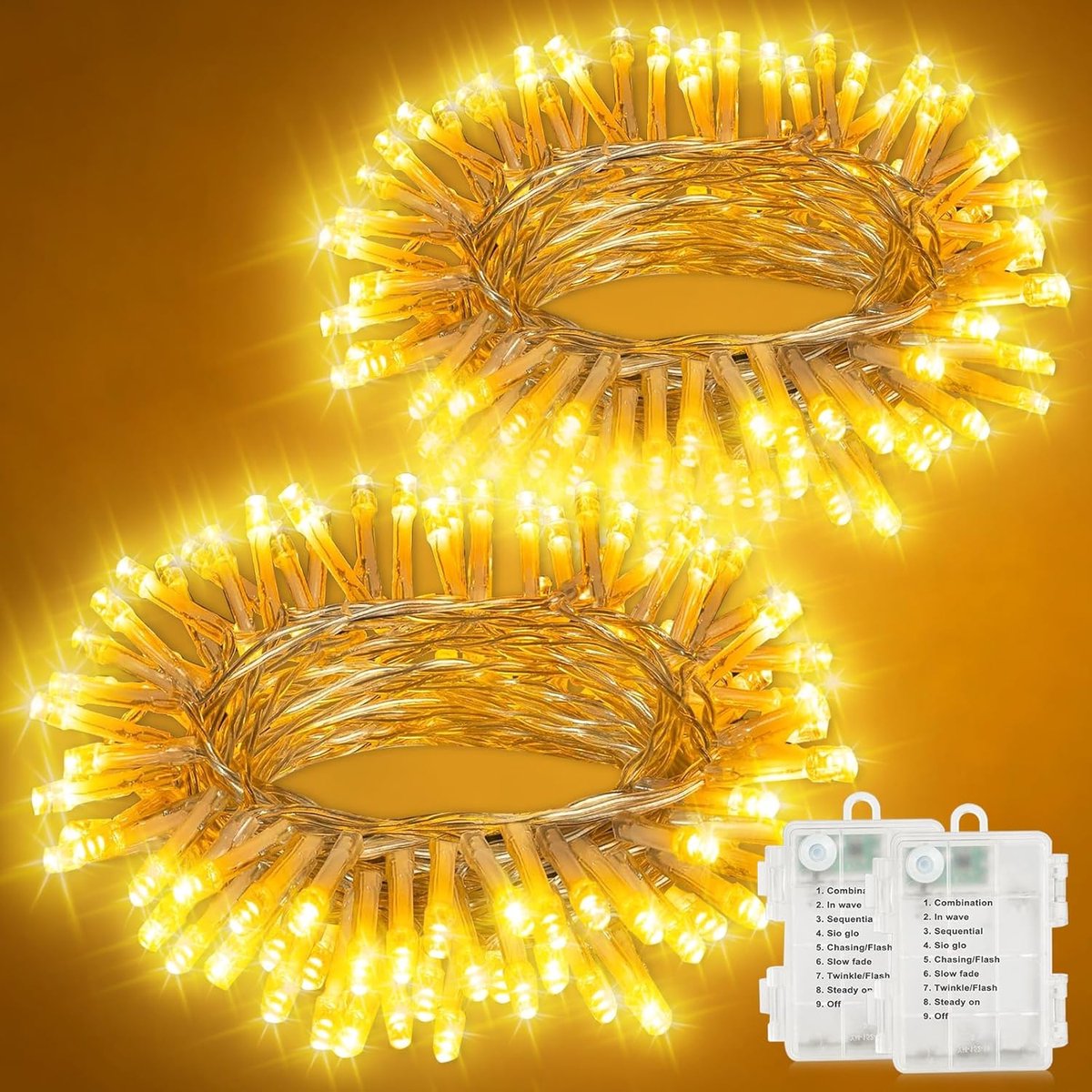SnelShoppen - LED Fairy Lights Buiten 10m met Timer, 100 LEDs, 8 Modi, IP65 Waterdicht, Voor Binnen & Buiten Tuin, Feest, Bruiloft, Kerstdecoratie