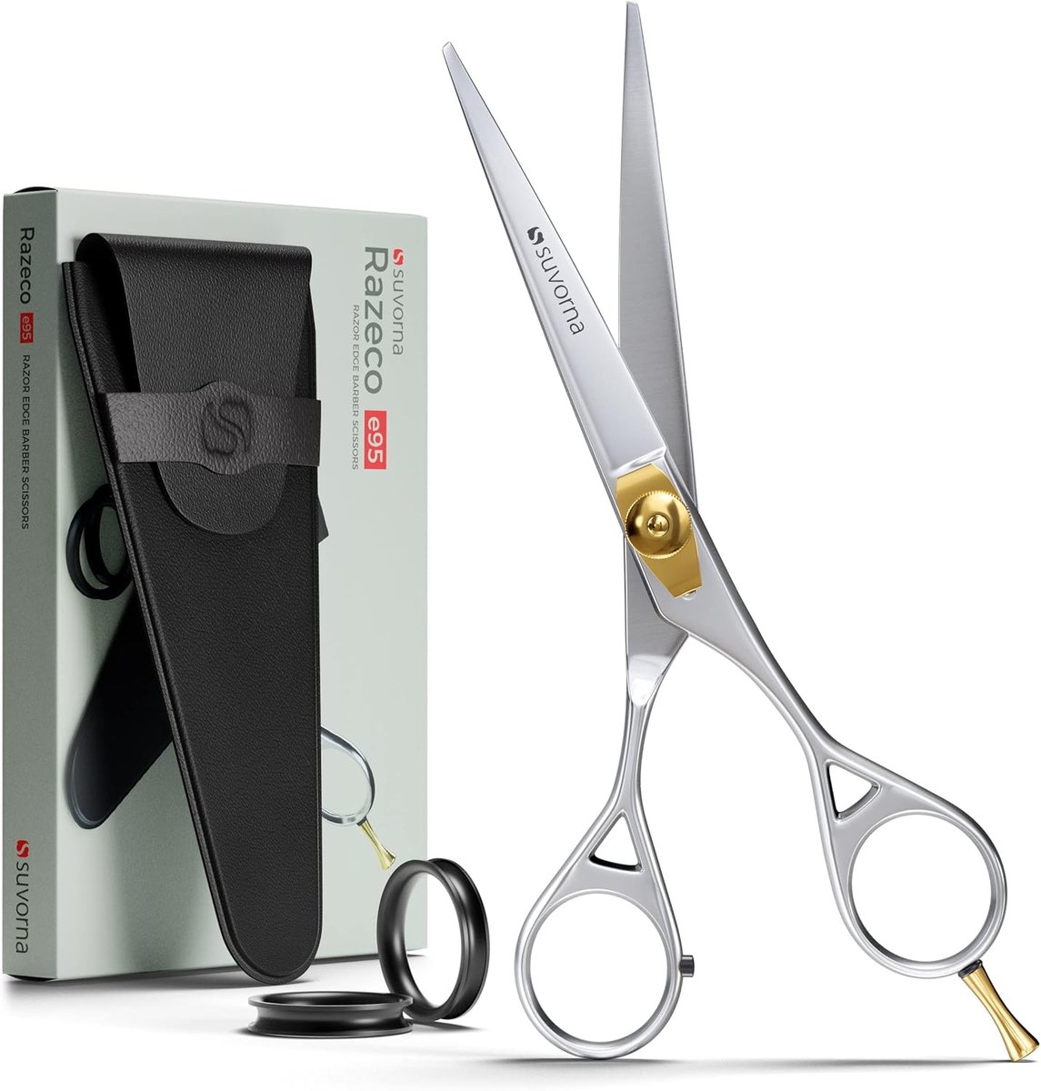 SnelShoppen - Professionele 6 Inch Haar Scharen voor Mannen en Vrouwen - Ergonomische en Scherpe Kappersschaar voor Haar Knippen - Hoogwaardige RVS Sc