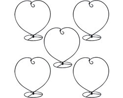 SnelShoppen - MOCOUM Ornament Display Stand - Stabiele IJzeren Glazen Bal Ornament Houder - Voor Hangplanten, Terrarium, Kerst, Bruiloft, Thuis & Kant