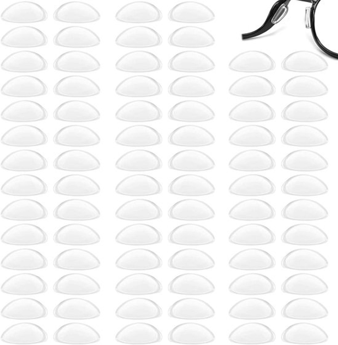 Zelfklevende Antislip Neuspads voor Brillen - Set van 20 Pads