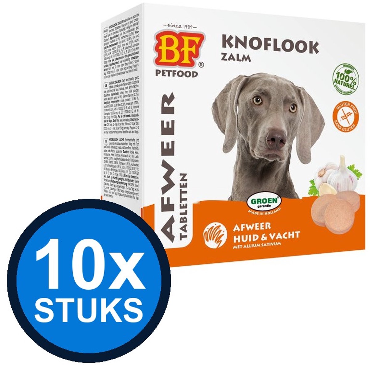 10x Biofood - Anti-vlo tabletten zalm 55st