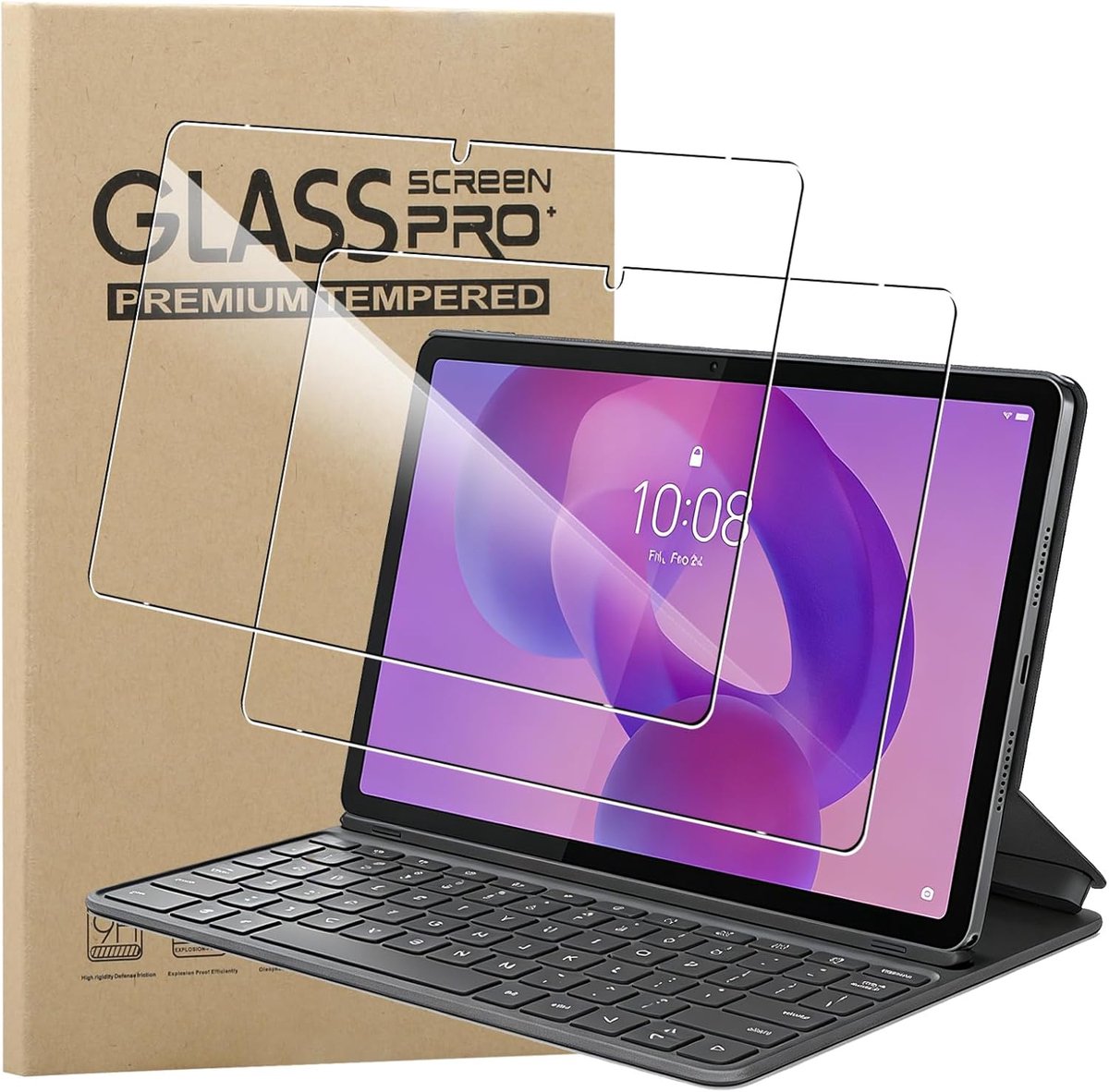 SnelShoppen - Tempered Glass Screen Protector voor Lenovo Idea Tab K11 Gen 2 11 inch - 2 Pack - Anti-Bubble, Anti-Fingerprint, 9H Hardheid, Krasbesten