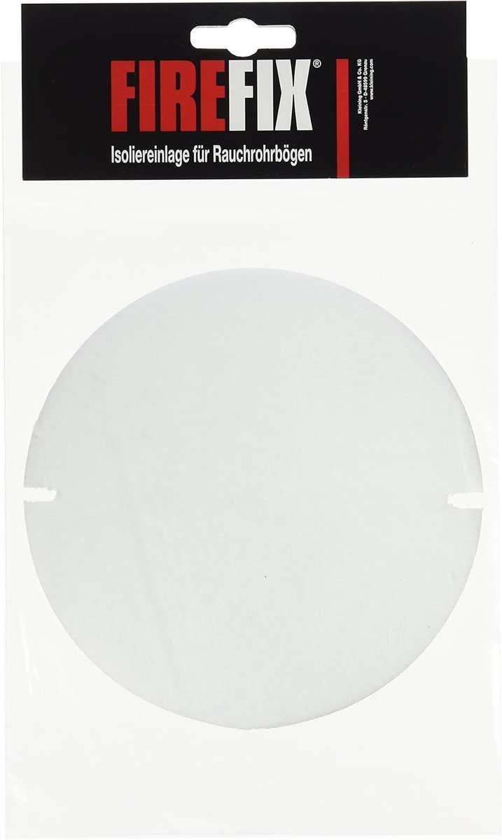 SnelShoppen - FIREFIX R80/B45 Isolatie Insert voor Reinigen van Deuren voor Rookbuizen 120-200 mm - Wit, Hittebestendig tot 1°C