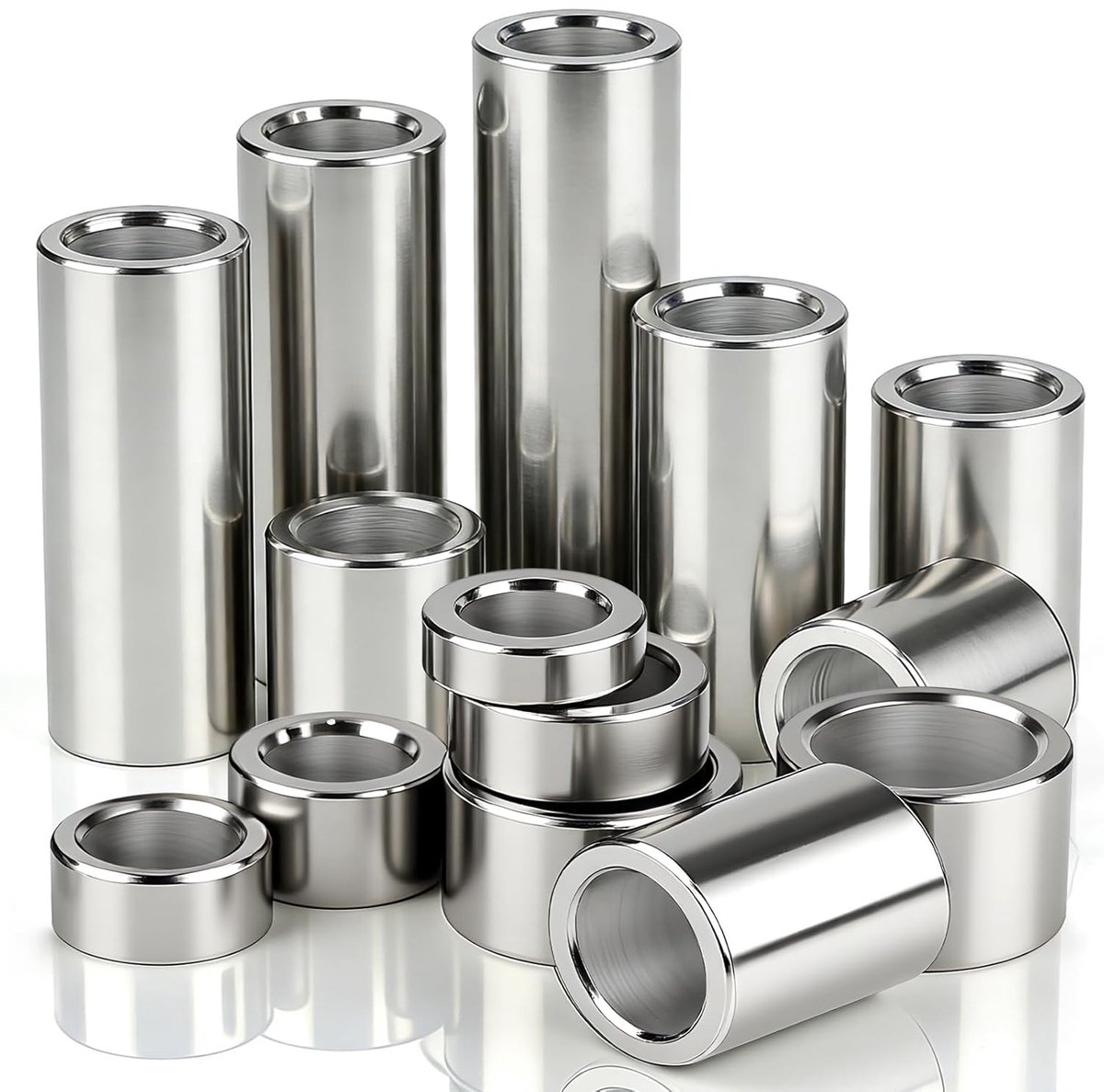 12 stuks roestvrijstalen afstandshulzen 6 mm ID x 8 mm OD x 30 mm L voor schroeven M6, ideaal voor mechanische toepassingen en constructieprojecten