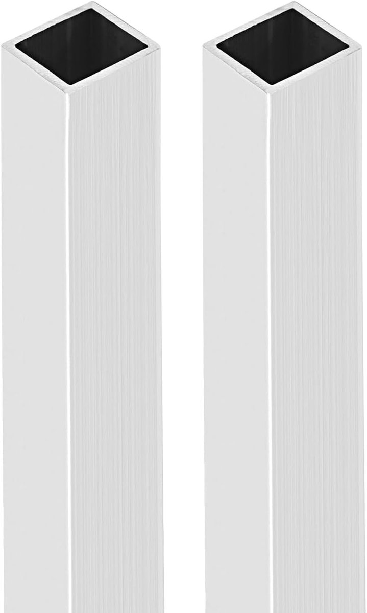 Aluminium Vierkante Buizen 30mm x 30mm x 2mm - 200mm Lengte - 2-Pack voor Bouw en Constructie - Duurzaam en Lichtgewicht Materiaal