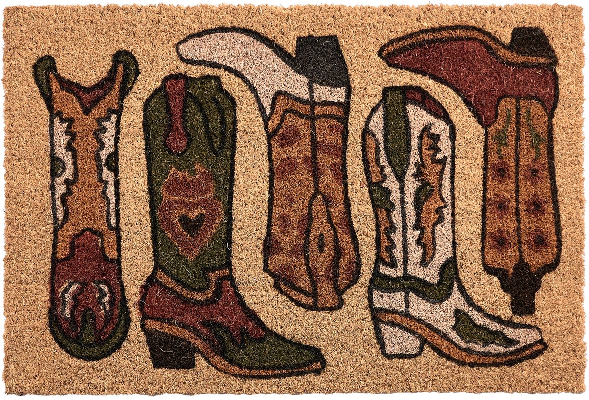 Beliani CARMONA - Deurmat - Naturel - 40 x 60 cm - Kokosvezel/PVC Natuurlijk